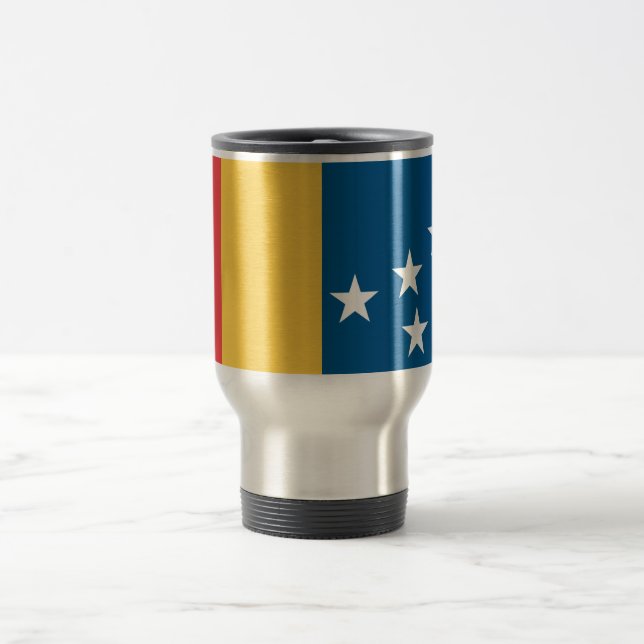 Taza De Viaje Bandera de Durham, Carolina del Norte (Centro)