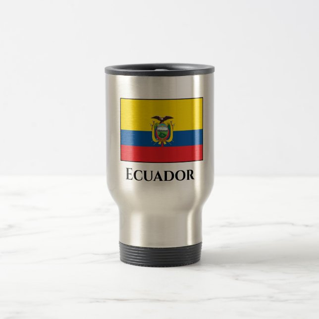 Taza De Viaje Bandera de Ecuador (Centro)