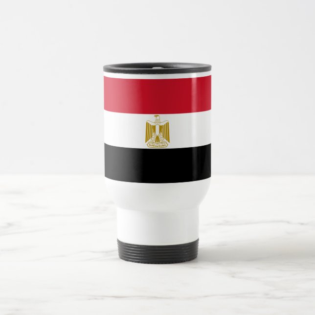 Taza De Viaje Bandera de Egipto (Centro)