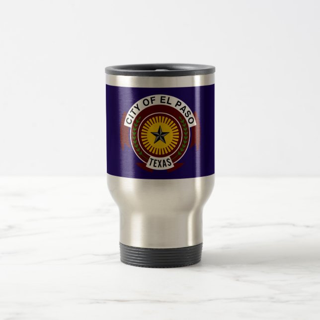 Taza De Viaje Bandera de El Paso (Centro)