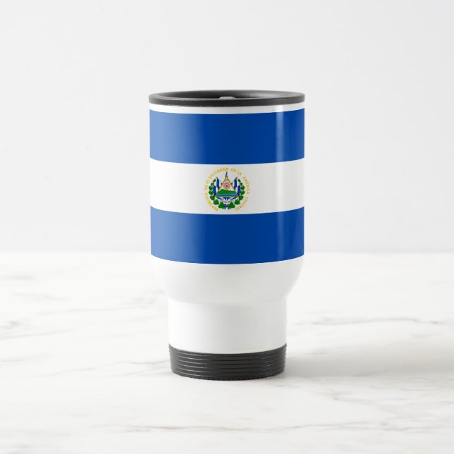 Taza De Viaje Bandera de El Salvador (Centro)