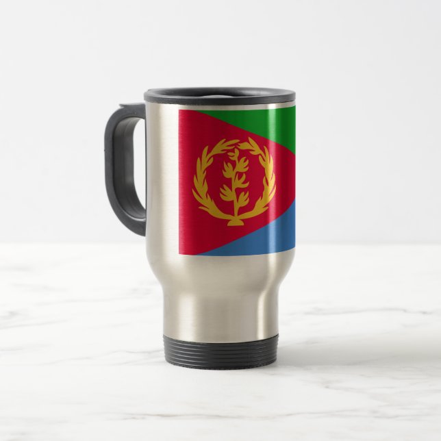Taza De Viaje Bandera de Eritrea (Anverso izquierdo)