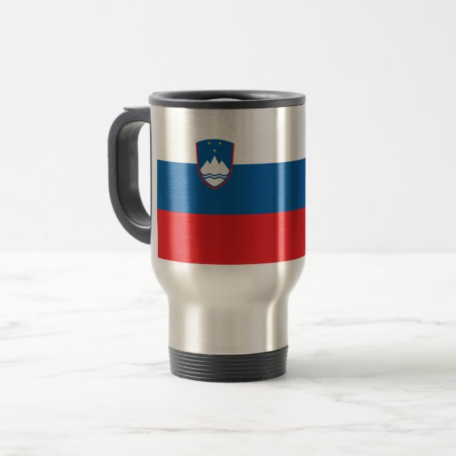 Taza De Viaje Bandera de Eslovenia (Anverso izquierdo)