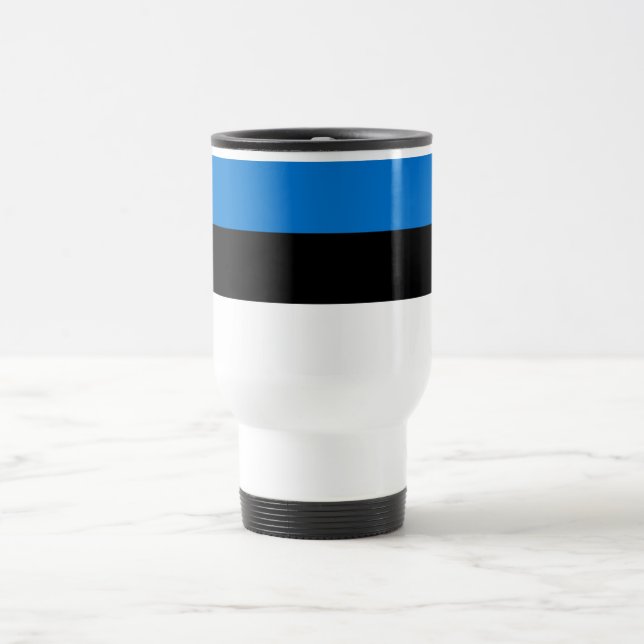 Taza De Viaje Bandera de Estonia (Centro)