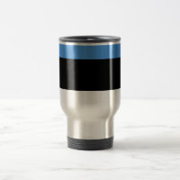 Bandera de Estonia Viaje/Mug de viajeros diarios