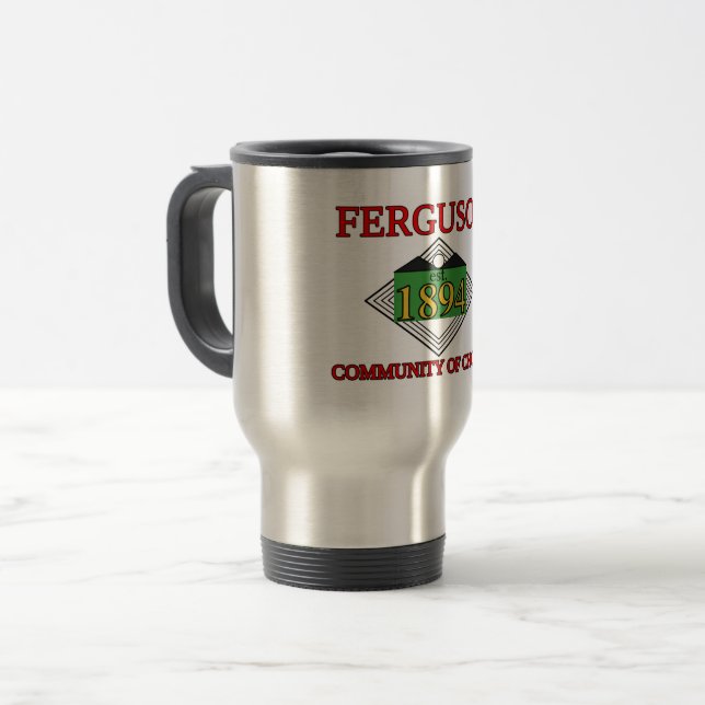 Taza De Viaje Bandera de Ferguson, Misuri (Anverso izquierdo)