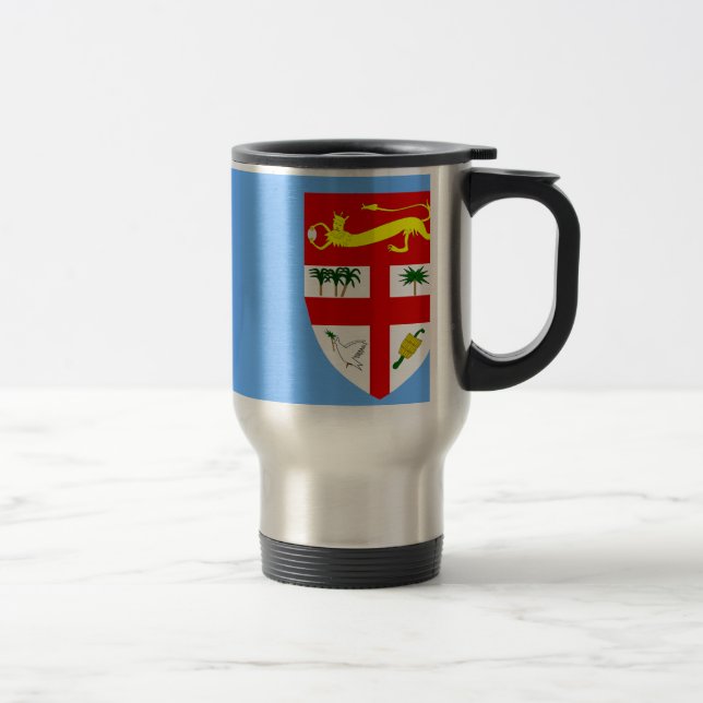 Taza De Viaje Bandera de Fiji (Derecha)