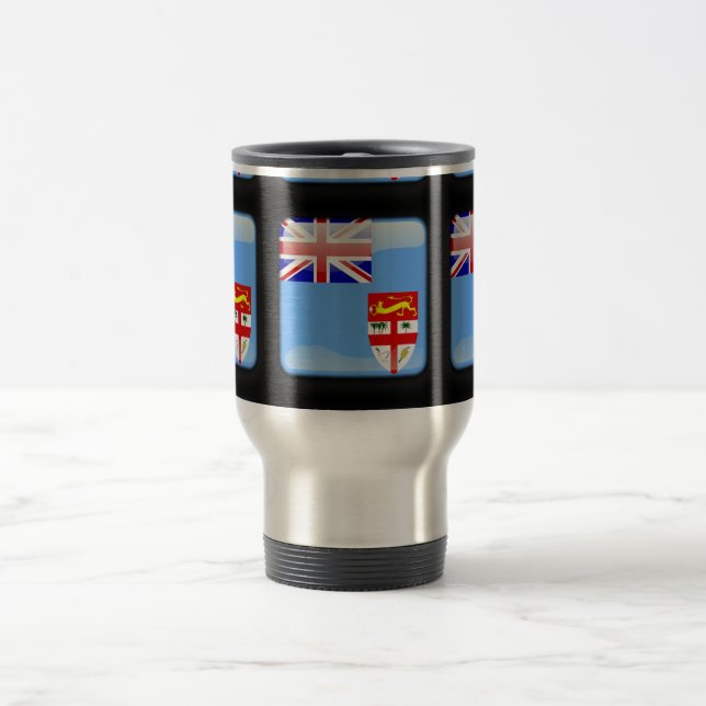Taza De Viaje Bandera de Fiji (Centro)