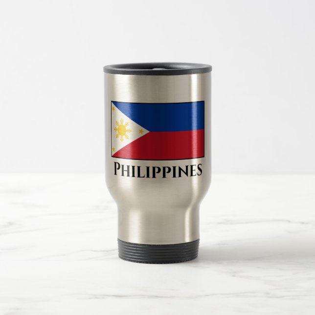 Taza De Viaje Bandera de Filipinas (Centro)