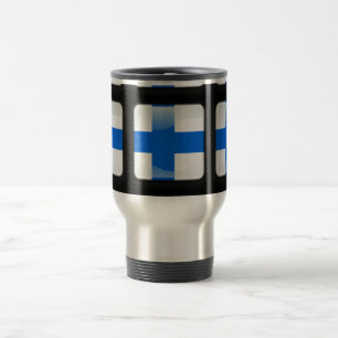 Taza De Viaje Bandera de Finlandia