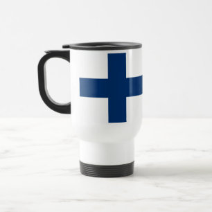 Taza De Viaje Bandera de Finlandia