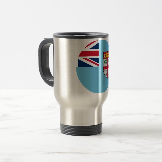 Taza De Viaje Bandera de Fiyi (Anverso izquierdo)
