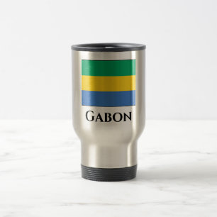 Taza De Viaje Bandera de Gabón