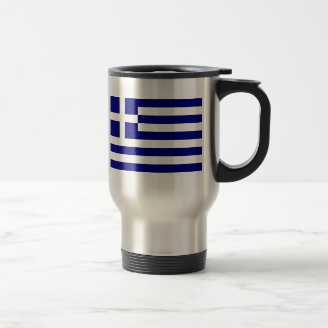 Taza De Viaje Bandera de Grecia (Derecha)