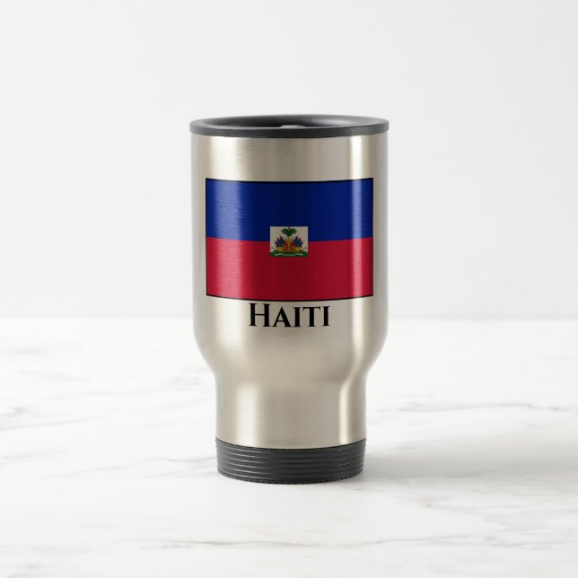 Taza De Viaje Bandera de Haití (haitiana) (Centro)