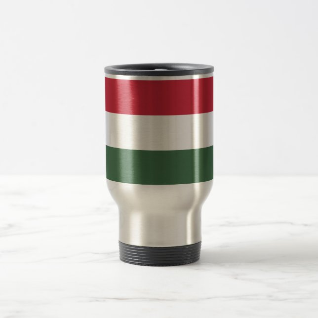 Taza De Viaje Bandera de Hungría (Centro)