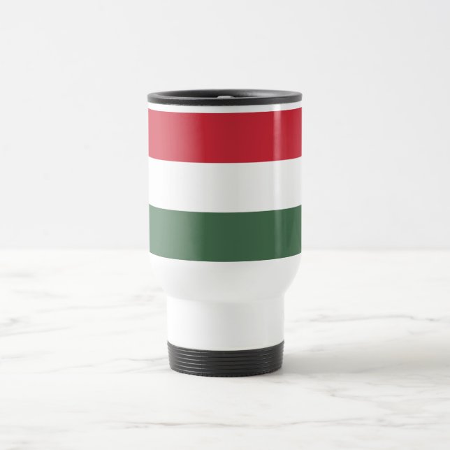 Taza De Viaje Bandera de Hungría (Centro)