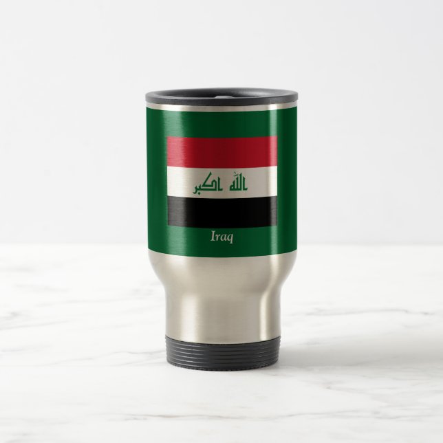 Taza De Viaje Bandera de Iraq (Centro)