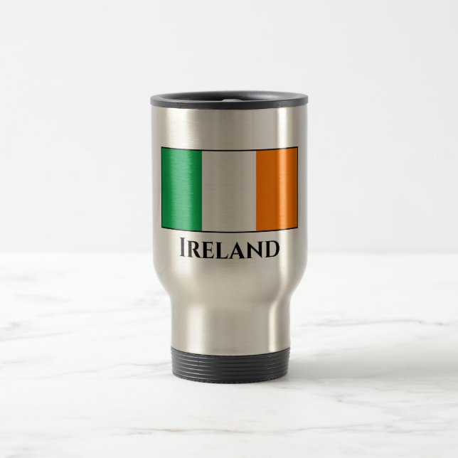 Taza De Viaje Bandera de Irlanda (irlandesa) (Centro)