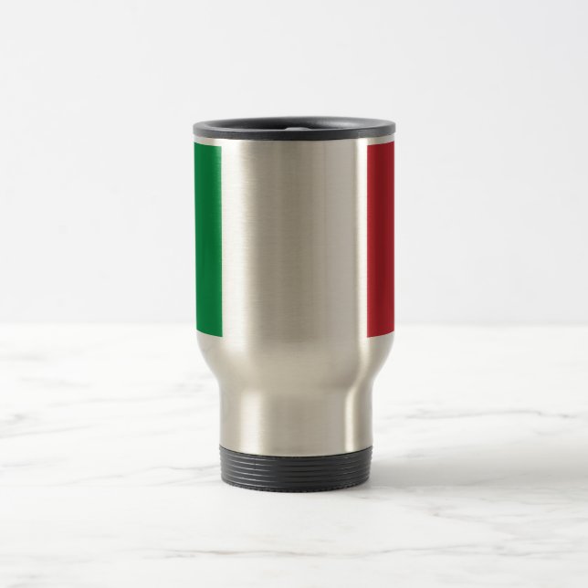 Taza De Viaje Bandera de Italia Travel/Commuter Mug (Centro)