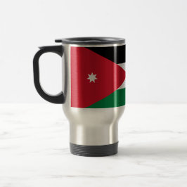 Taza De Viaje Bandera de Jordan Travel/Commuter Mug