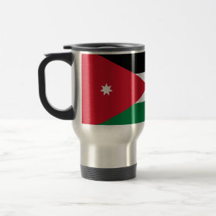 Taza De Viaje Bandera de Jordan Travel/Commuter Mug