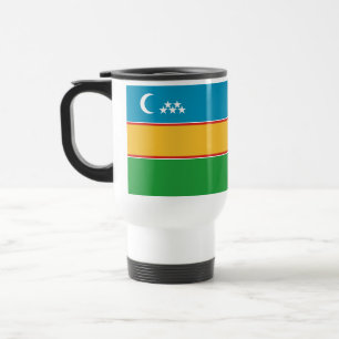 Taza De Viaje Bandera de Karakalpakistán