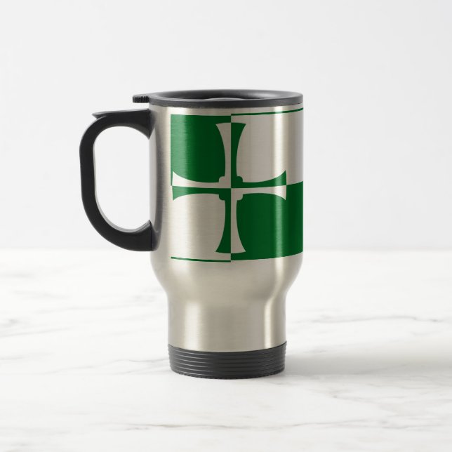 Taza De Viaje Bandera de Kirkcudbrightshire Travel Mug (Izquierda)
