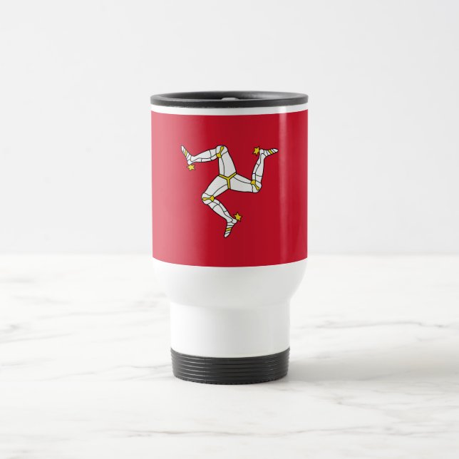 Taza De Viaje Bandera de la Isla de Man (Centro)