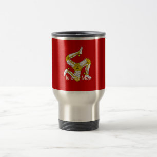 Taza De Viaje Bandera de la isla del hombre