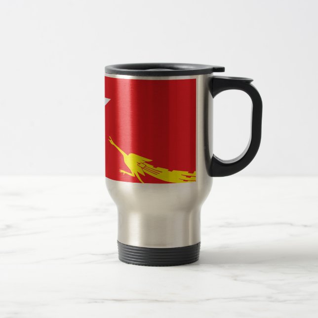 Taza De Viaje Bandera de la liga para la democracia nacional (Derecha)