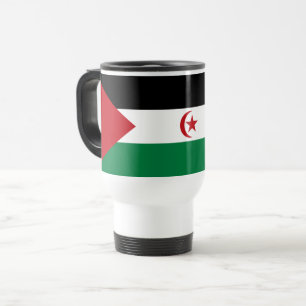 Taza De Viaje Bandera de la República Árabe Saharaui Democrática