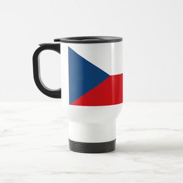 Taza De Viaje Bandera de la República Checa (Izquierda)