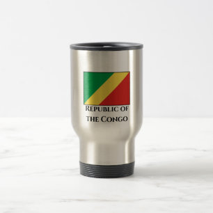 Taza De Viaje Bandera de la República del Congo