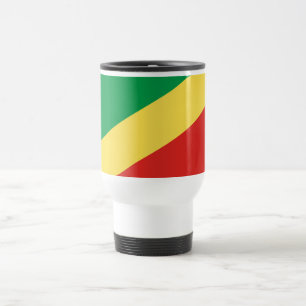 Taza De Viaje Bandera de la República del Congo