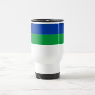 Taza De Viaje Bandera de la República Komi