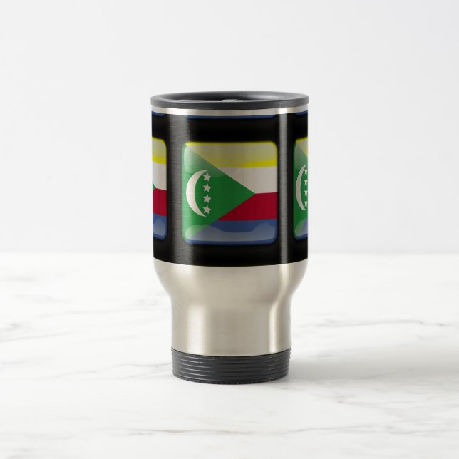 Taza De Viaje Bandera de las Comoras (Centro)
