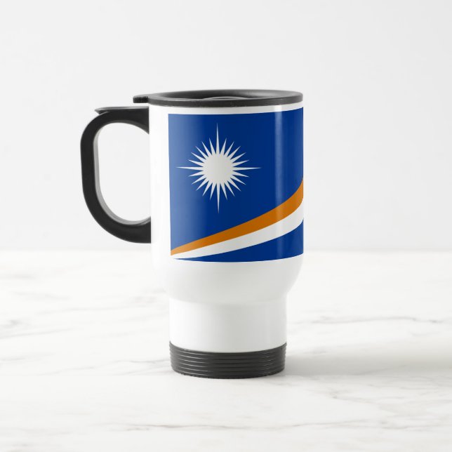 Taza De Viaje Bandera de las Islas Marshall (Izquierda)