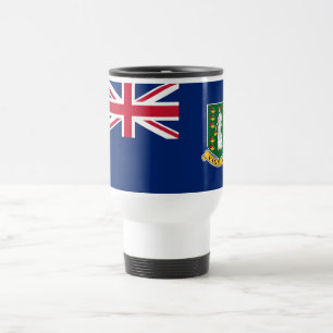 Taza De Viaje Bandera de las Islas Vírgenes Británicas