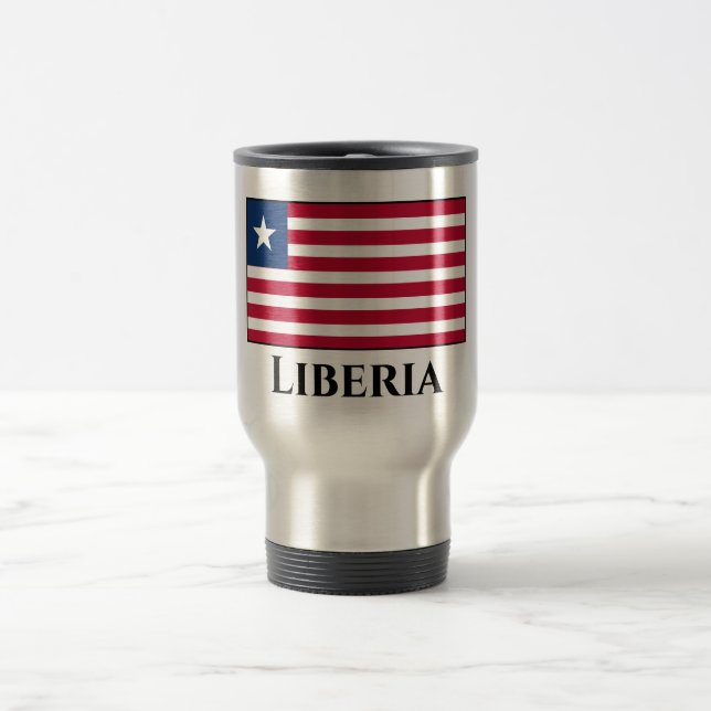 Taza De Viaje Bandera de Liberia (Centro)