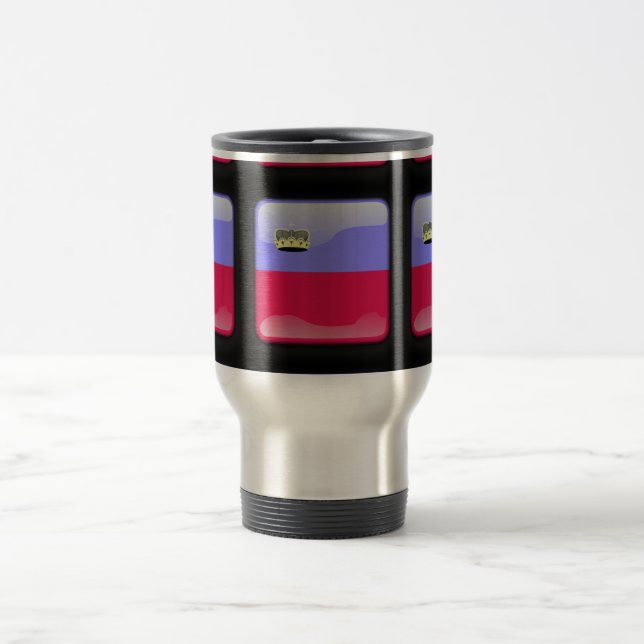 Taza De Viaje Bandera de Liechtenstein (Centro)