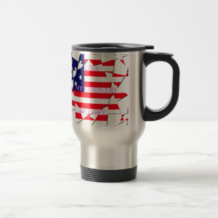 Taza De Viaje Bandera de los Estados Unidos de América