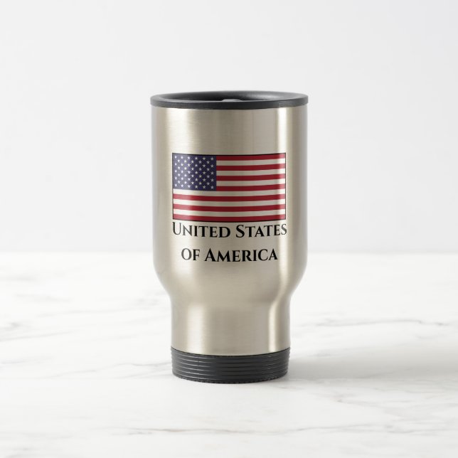 Taza De Viaje Bandera de los Estados Unidos (Estados Unidos) (Centro)
