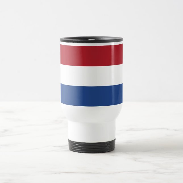 Taza De Viaje Bandera de los Países Bajos (Centro)
