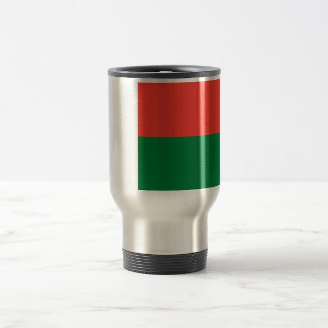 Taza De Viaje Bandera de Madagascar Travel/Commuter Mug (Centro)
