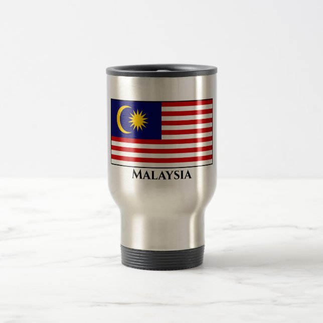 Taza De Viaje Bandera de Malasia para viajar (Centro)