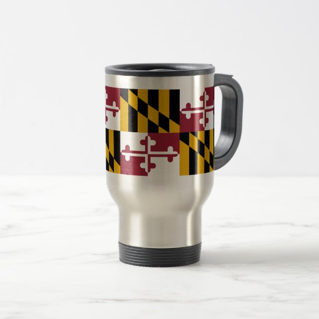 Taza De Viaje Bandera de Maryland (Anverso derecho)