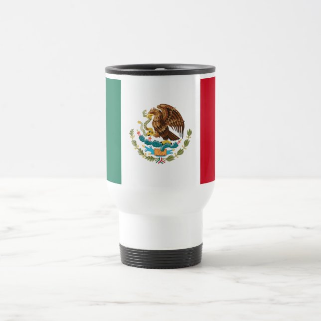 Taza De Viaje Bandera de México (Centro)