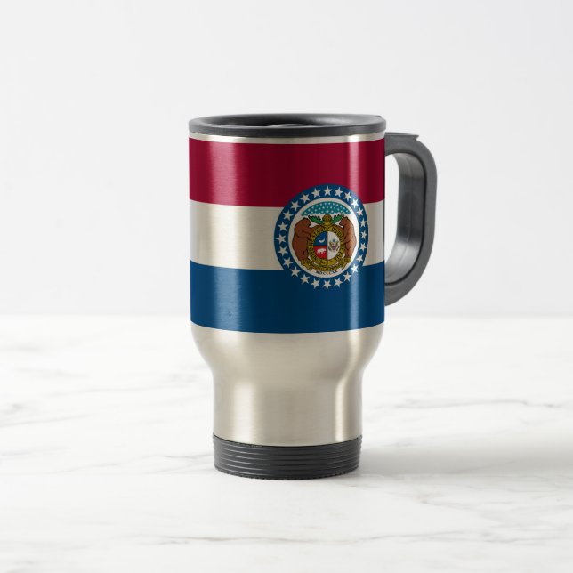 Taza De Viaje Bandera de Misuri (Anverso derecho)