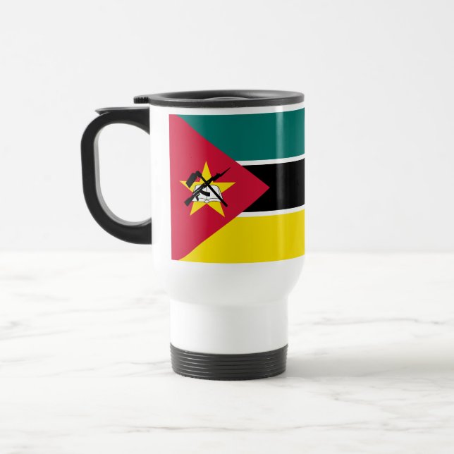 Taza De Viaje Bandera de Mozambique (Izquierda)